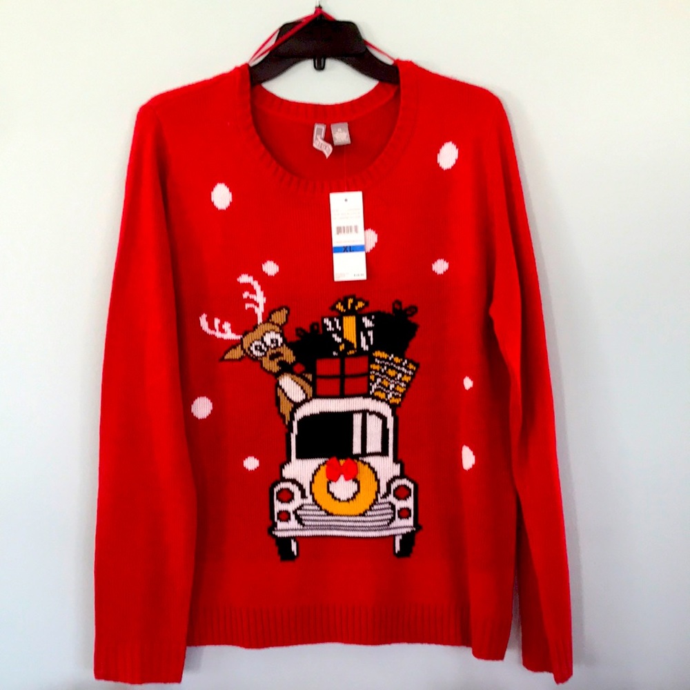 Cute XL Christmas Sweater, never worn! Could be your “ugly sweater” day apparel.